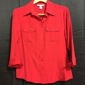 Beautiful Red button down Blouse